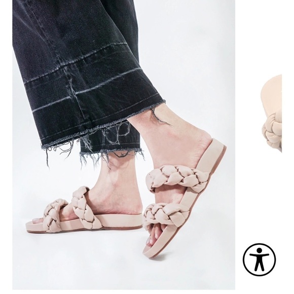 Kaanas Coco Chunky Braided Slides Size 7 - Picture 5 of 7